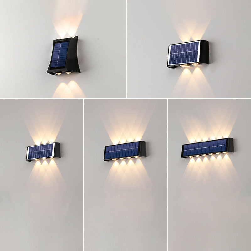 Moderne Enkelhed Solvandsafvisende Rektangulær ABS PMMA LED Væglampe til Udendørs Patio
