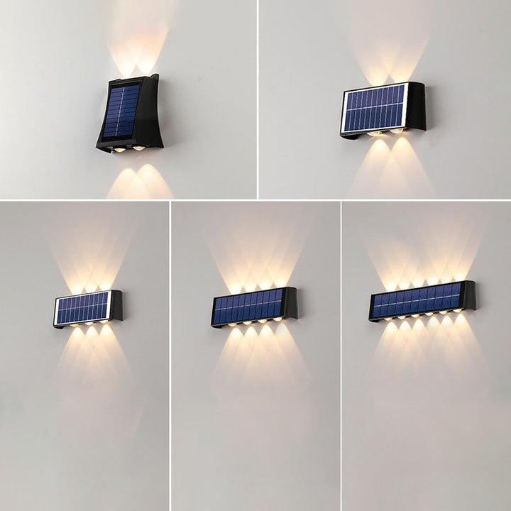 Moderne Enkelhed Solvandsafvisende Rektangulær ABS PMMA LED Væglampe til Udendørs Patio