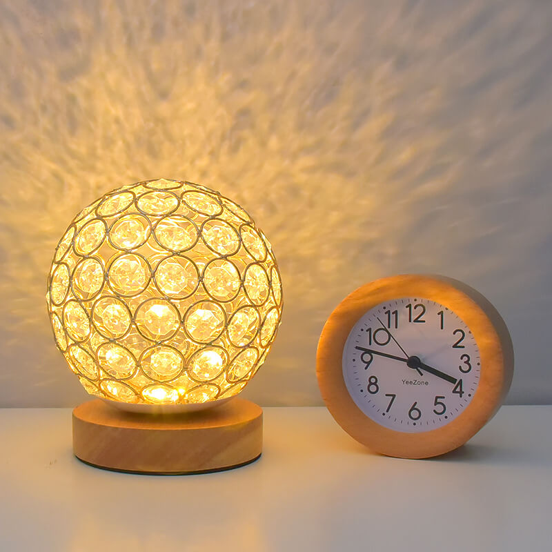 Moderne Minimalistisk Rund USB Genopladelig LED Natlampe Bordlampe