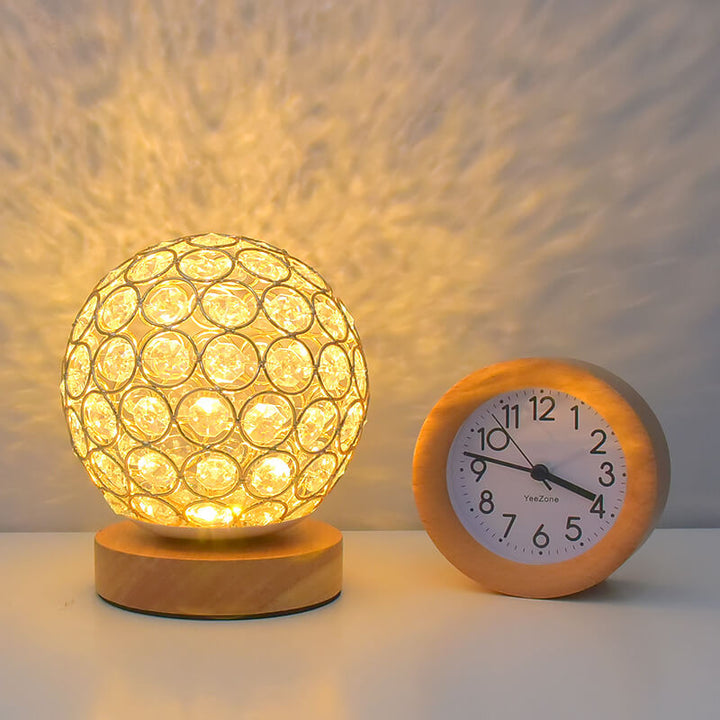 Moderne Minimalistisk Rund USB Genopladelig LED Natlampe Bordlampe