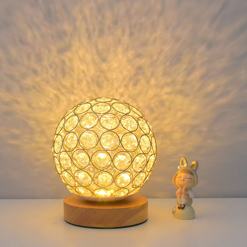 Moderne Minimalistisk Rund USB Genopladelig LED Natlampe Bordlampe