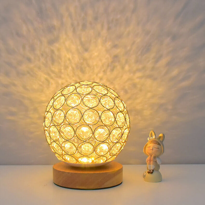 Moderne Minimalistisk Rund USB Genopladelig LED Natlampe Bordlampe