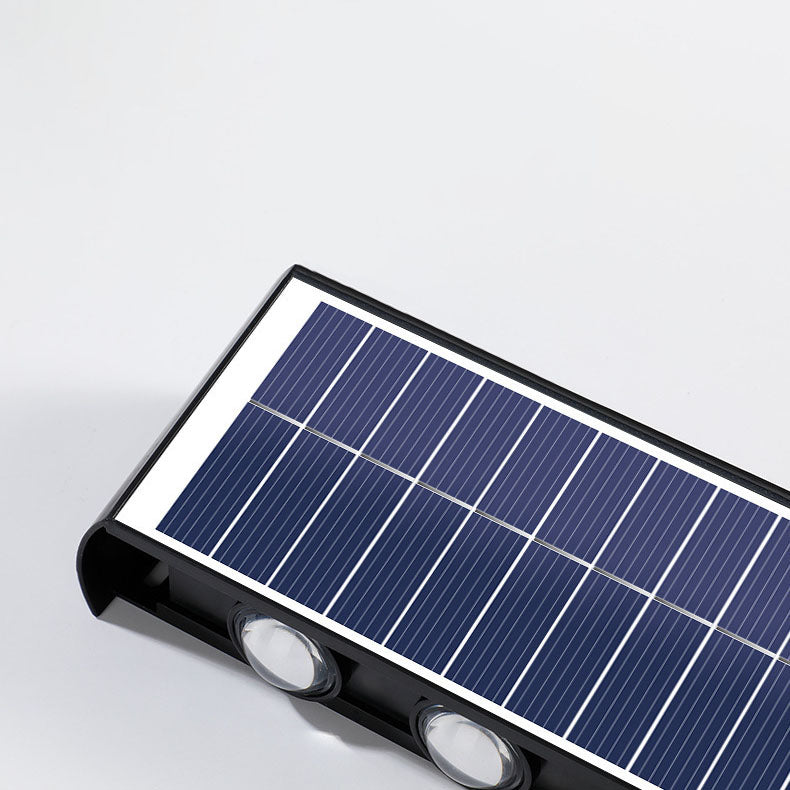 Moderne Enkelhed Solvandsafvisende Rektangulær ABS PMMA LED Væglampe til Udendørs Patio
