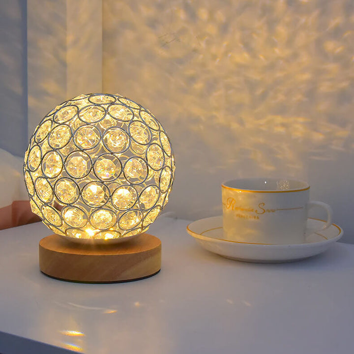 Moderne Minimalistisk Rund USB Genopladelig LED Natlampe Bordlampe
