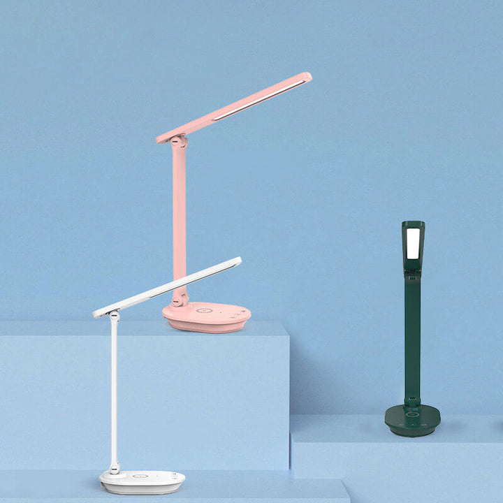 Moderne Dobbelt Foldbar Øjepleje Trådløs Opladelig LED Skrivebordslampe
