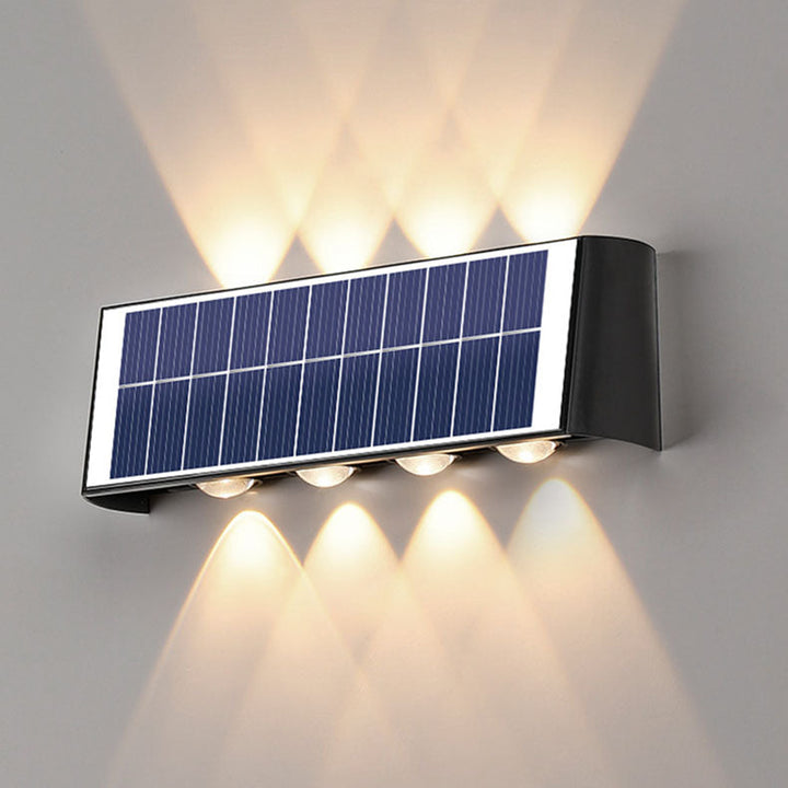 Moderne Enkelhed Solvandsafvisende Rektangulær ABS PMMA LED Væglampe til Udendørs Patio