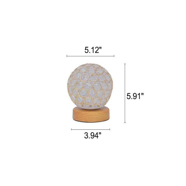 Moderne Minimalistisk Rund USB Genopladelig LED Natlampe Bordlampe