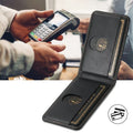 LuxCase Læder Telefon Etui med Kortlomme og Stativ – Kompatibel med iPhone |