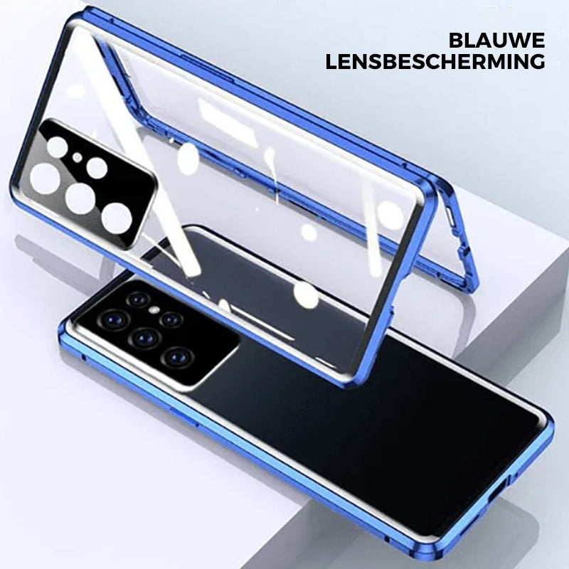 hærdet glas dobbeltsidet telefoncover til Samsung