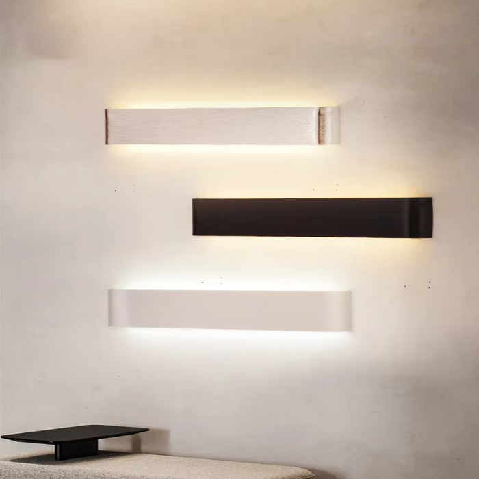 Nordisk LED Væglampe - Moderne Børstet Aluminium Indendørs Væglampe
