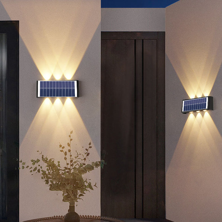 Moderne Enkelhed Solvandsafvisende Rektangulær ABS PMMA LED Væglampe til Udendørs Patio