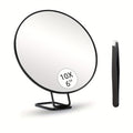 Forstørrelsesspejl til Makeup - 20X/10X Forstørrelse, Sugekop, Bærbar