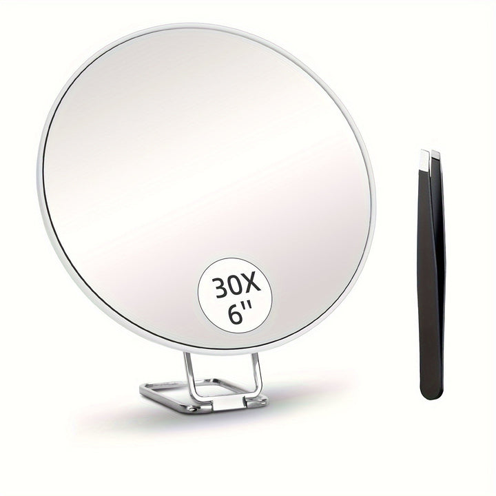 Forstørrelsesspejl til Makeup - 20X/10X Forstørrelse, Sugekop, Bærbar