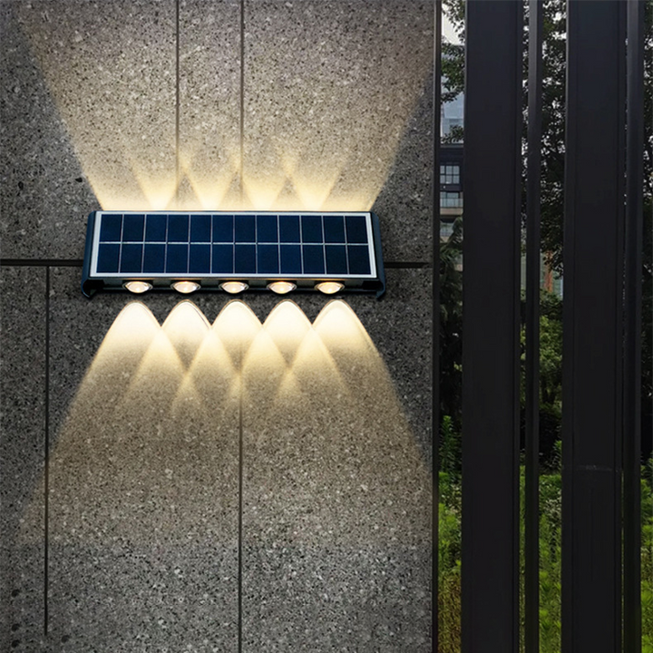 Moderne Enkelhed Solvandsafvisende Rektangulær ABS PMMA LED Væglampe til Udendørs Patio