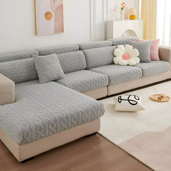 Samt-Sofa cover med diamantmønster – Blødt & Luksuriøst | Perfekt pasform til enhver sofa |