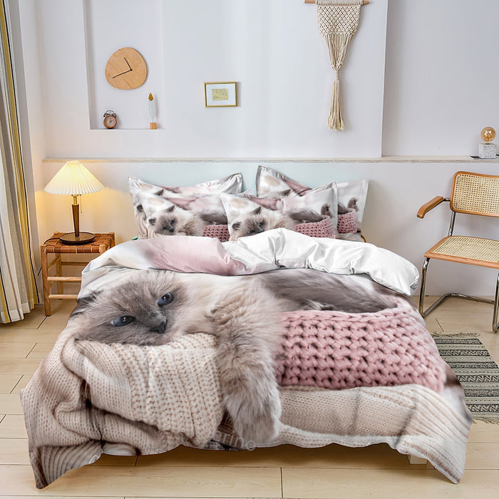 PurrfectHaven - Kat Inspireret Sengetøj