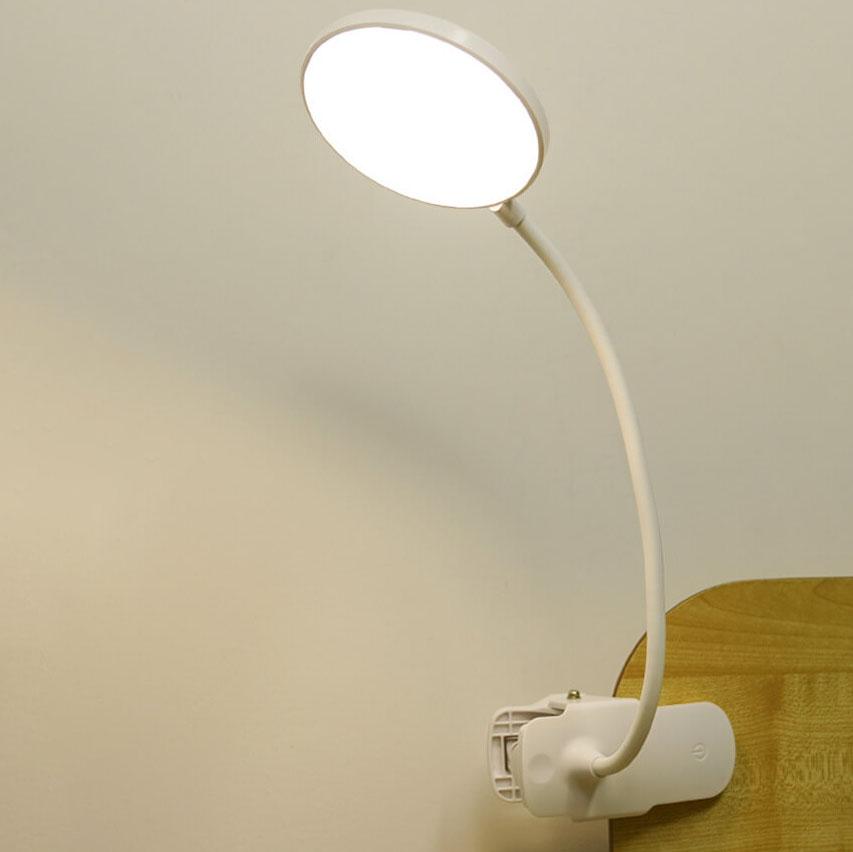Simpel LED Klem Bordlampe genopladelig Øjenbeskyttelse Nattelys