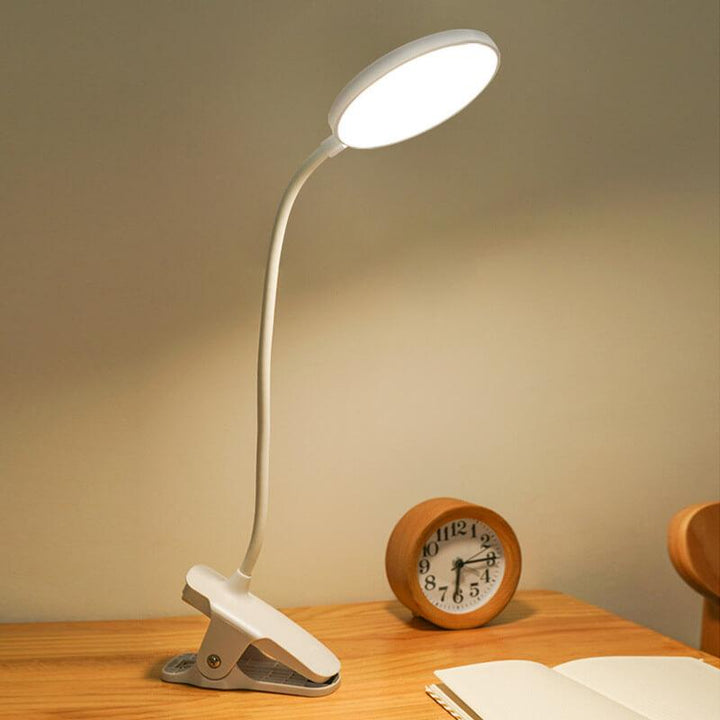Simpel LED Klem Bordlampe genopladelig Øjenbeskyttelse Nattelys