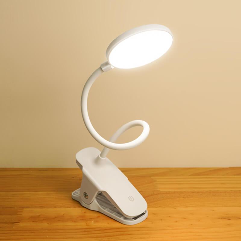 Simpel LED Clip Skrivebordslampe Genopladelig Øjenbeskyttelse Nattelys