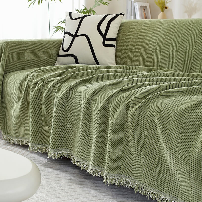 Chenille Plaid Herringbone Fryser Cover