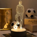 Fodboldspiller 3D Lampe – For en sporty atmosfære