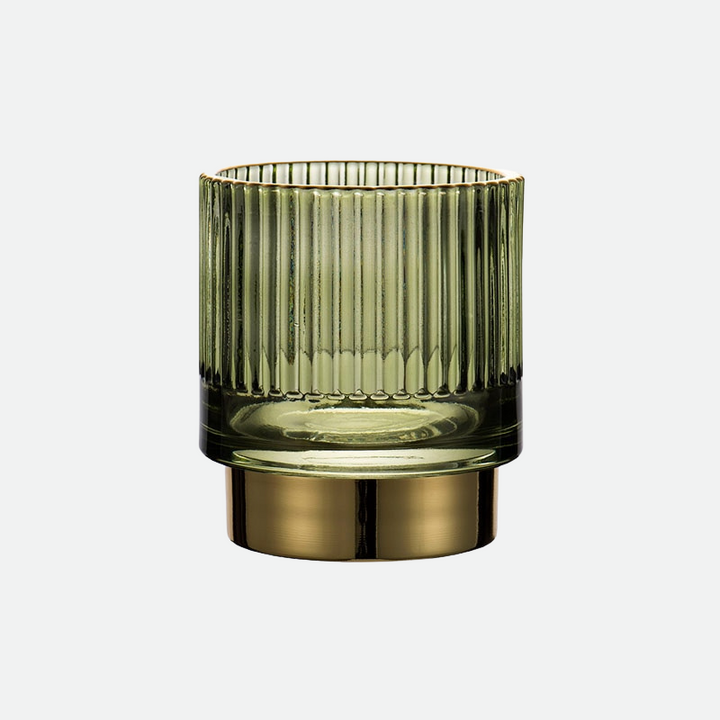 Elise Guldfolie Glas Makeup Holder &amp; Organizer