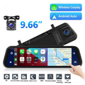 VisionMirror Pro – Ultra HD Spejl Dash Cam med Trådløs CarPlay & Android Auto