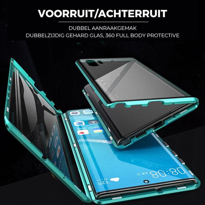 hærdet glas dobbeltsidet telefoncover til Samsung