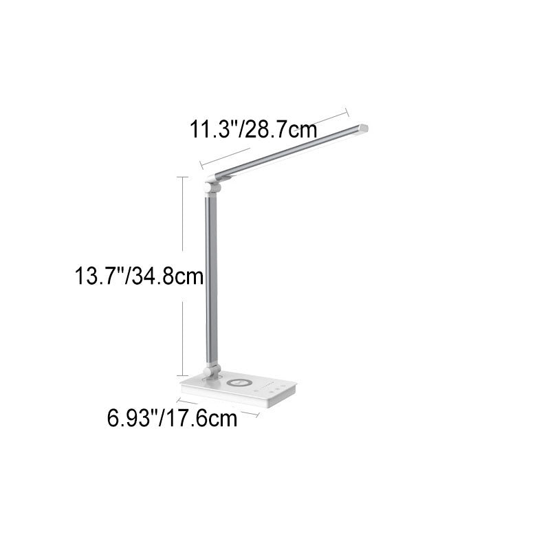 Minimalistisk Intelligent Firkantet Bar Sammenklappelig USB LED Skrivebordslampe