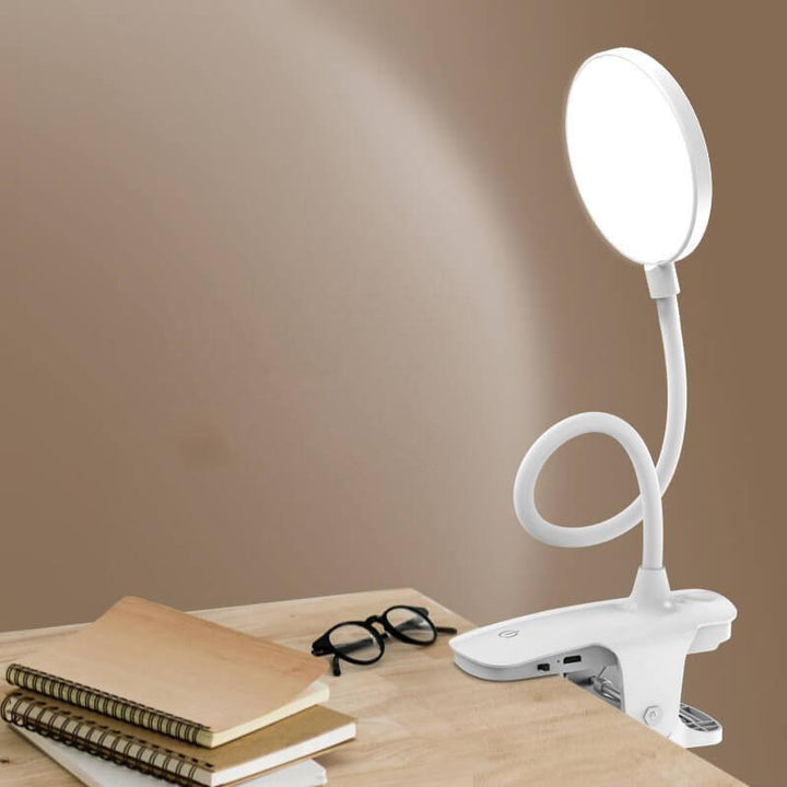 Simpel LED Clip Skrivebordslampe Genopladelig Øjenbeskyttelse Nattelys