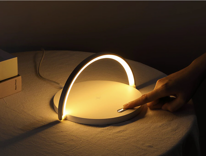 Bowlight Design™ - Stilfuld 3-i-1 Natlampe med Qi Oplader