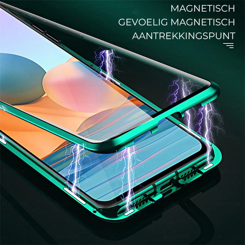 hærdet glas dobbeltsidet telefoncover til Samsung