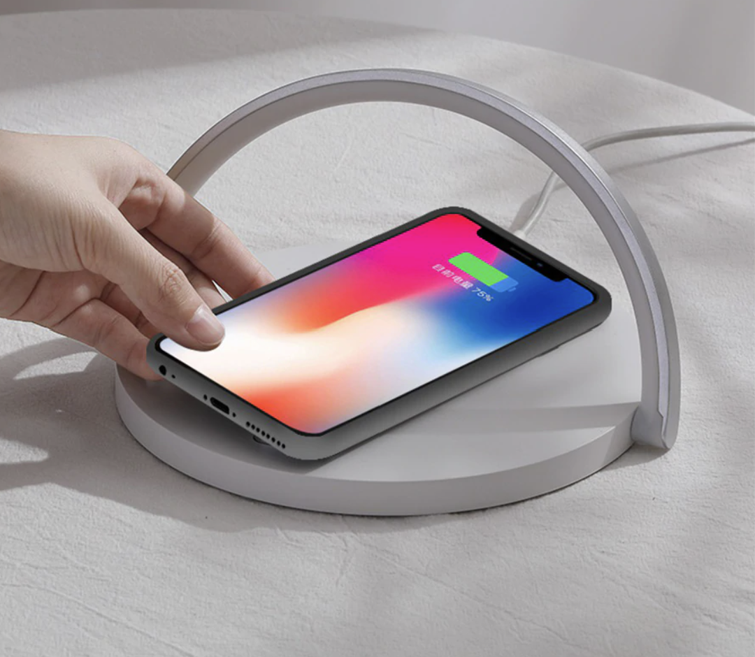 Bowlight Design 3-i-1 Nattelys – Trådløs Oplader &amp; Lampe