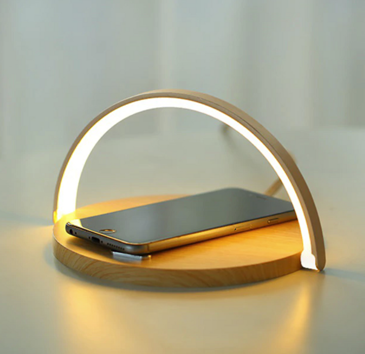 Bowlight Design™ - Stilfuld 3-i-1 Natlampe med Qi Oplader