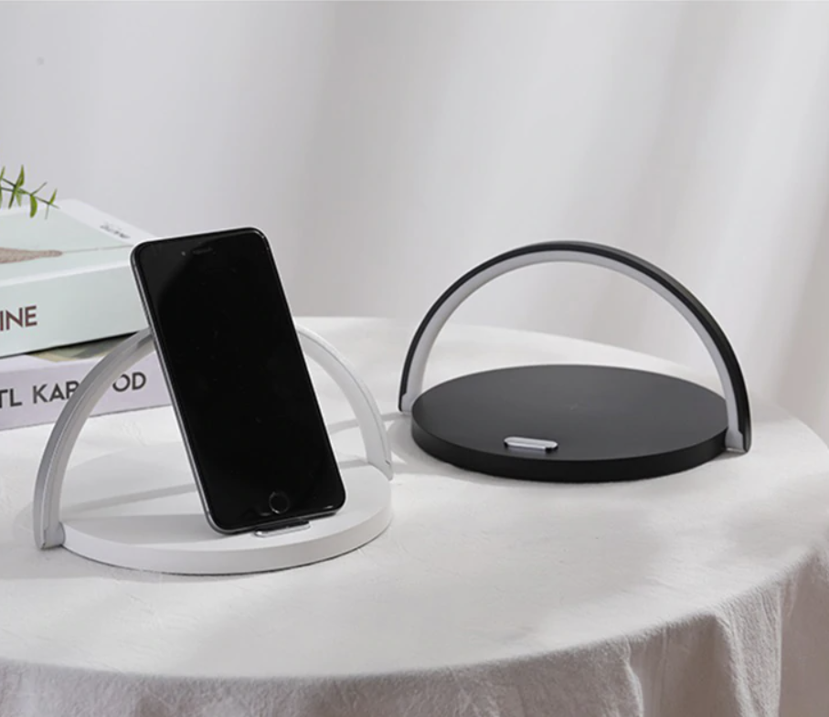 Bowlight Design™ - Stilfuld 3-i-1 Natlampe med Qi Oplader