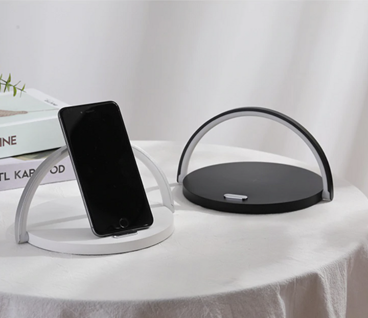 Bowlight Design™ - Stilfuld 3-i-1 Natlampe med Qi Oplader