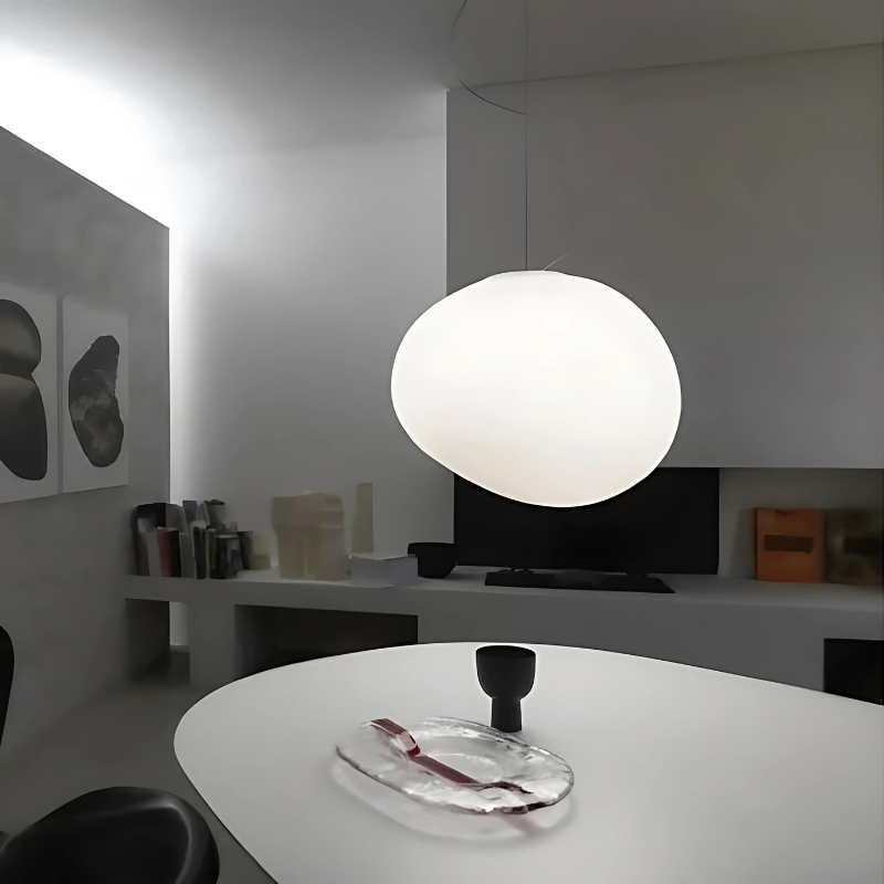 GloStone | Elegant Glas Pebble Pendel Lys