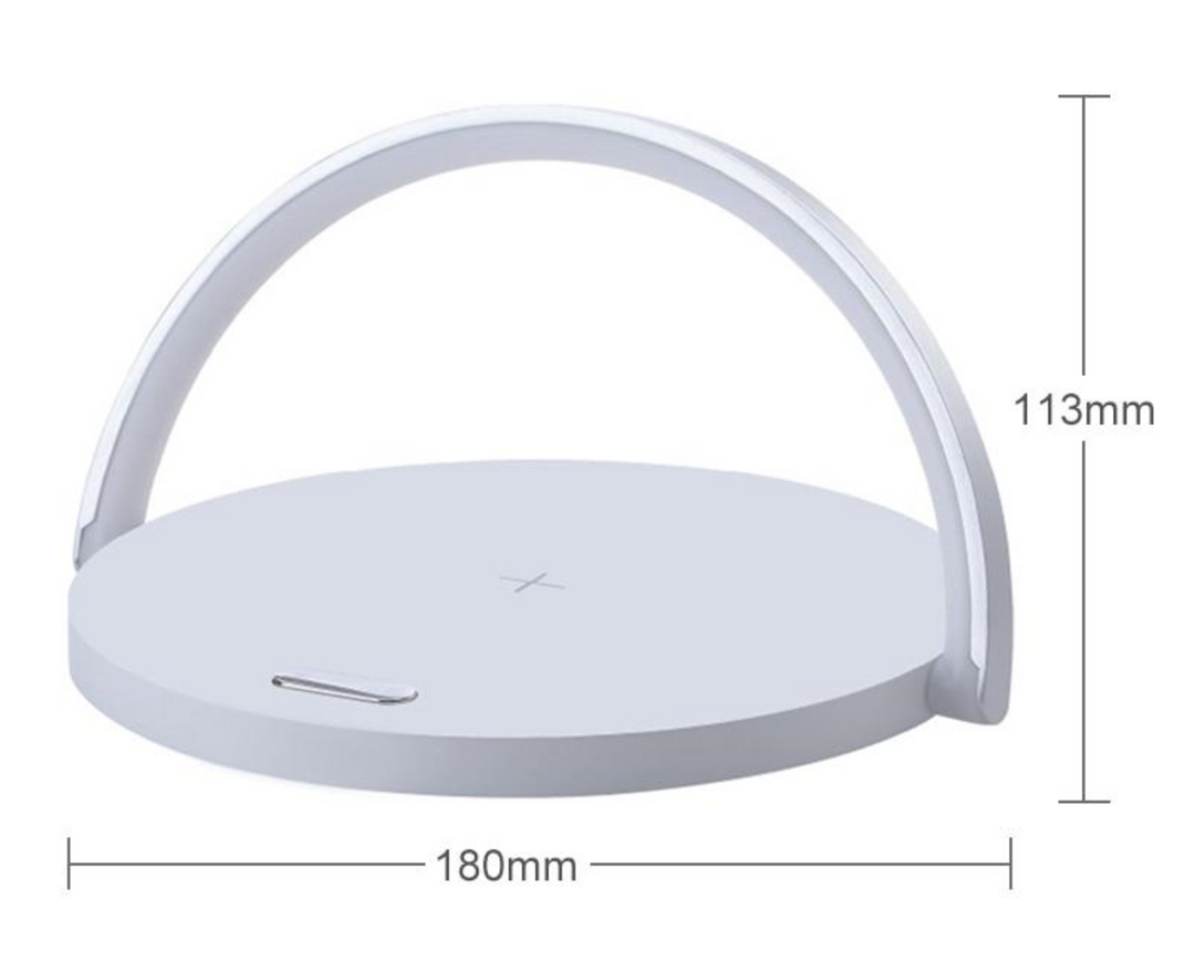 Bowlight Design™ - Stilfuld 3-i-1 Natlampe med Qi Oplader