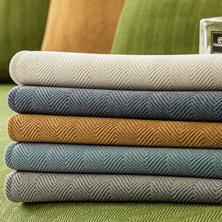 Herringbone Chenille Stof Møbelbeskytter Sofa Dække |