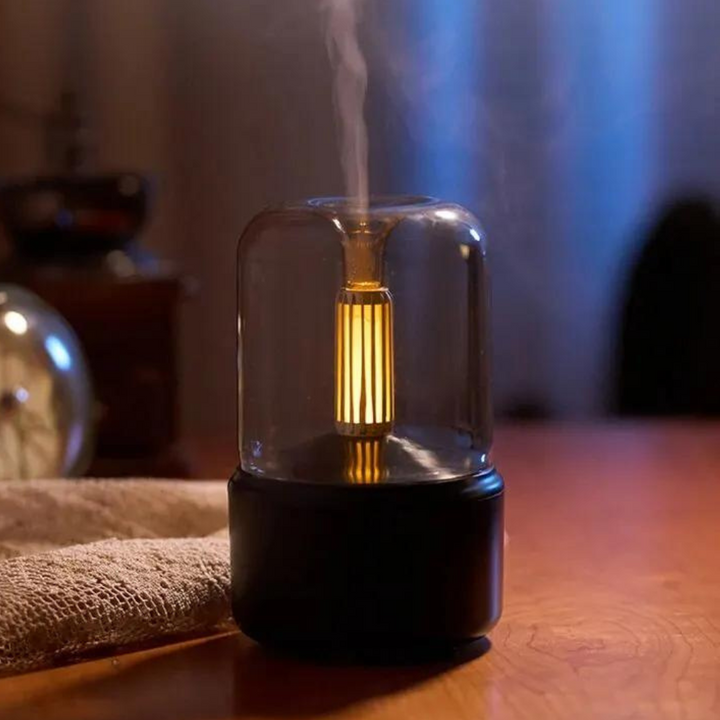 Aromin – Bærbar Mini Aroma Diffuser med Nattelys