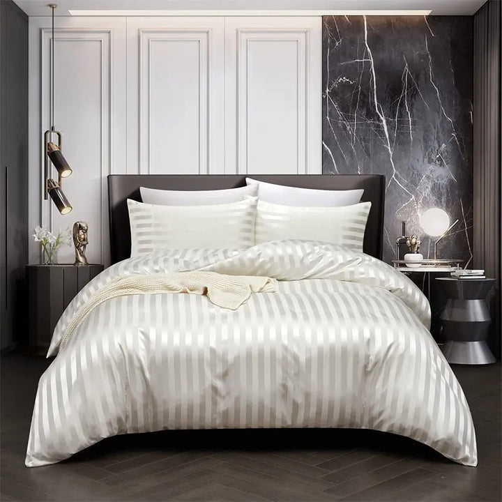 NoirLuxe Duvet Cover Sæt - Elegant Satin Soveværelsesforvandlinger