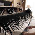 Børstestræk Vertikal Mønster Chenille Sofa Betræk