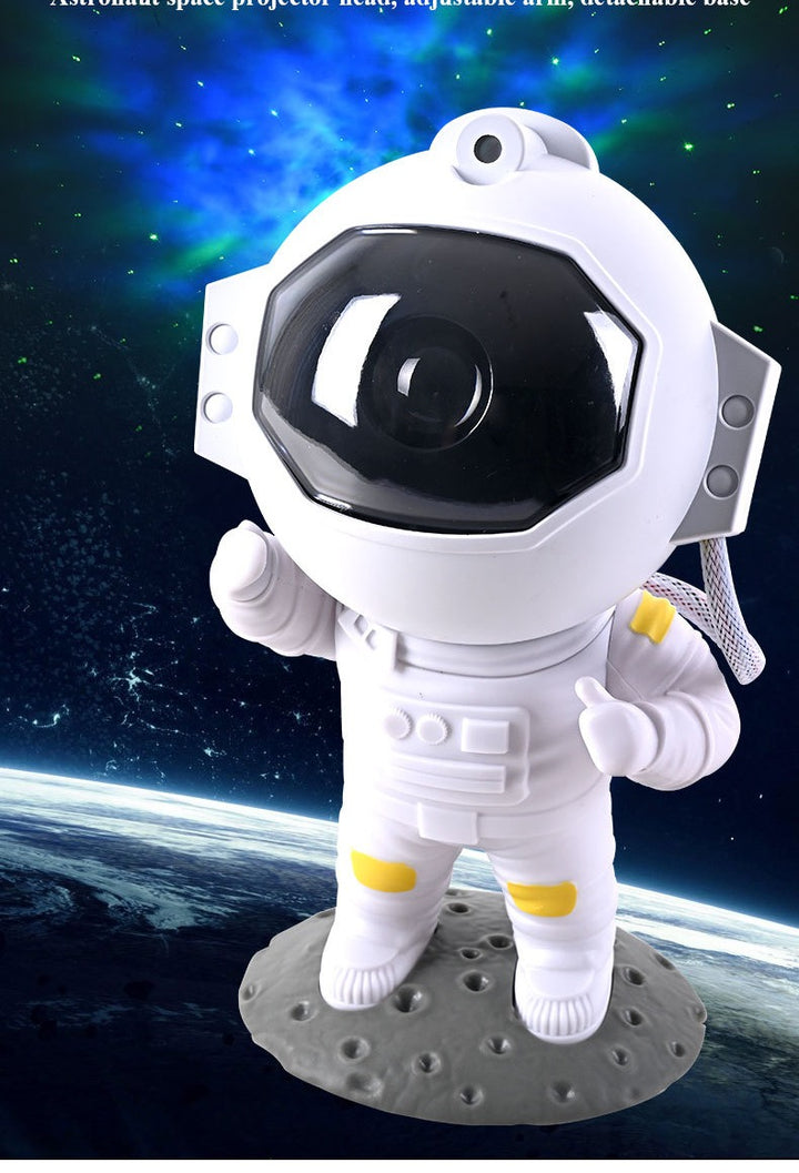 Astronaut projektor med galakse på loftet
