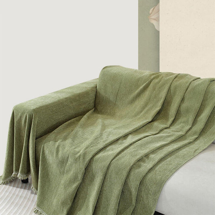 Chenille Plaid Herringbone Fryser Cover