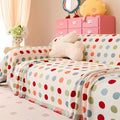 farverig Polka Dot Sofa Cover