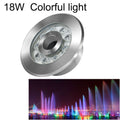 18W Landskabsfarvet farveskiftende ring LED Rustfrit Stål Underwater Fountain Light (farverig)