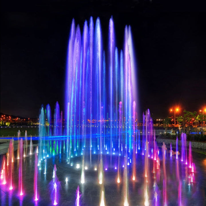 18W Landskabsfarvet farveskiftende ring LED Rustfrit Stål Underwater Fountain Light (farverig)