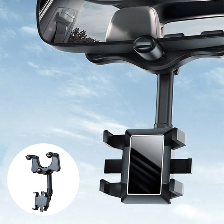 Multifunktionel 360 Rotérbar Bil Bakspejl Telefonholder