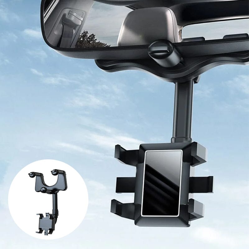 Multifunktionel 360 Rotérbar Bil Bakspejl Telefonholder