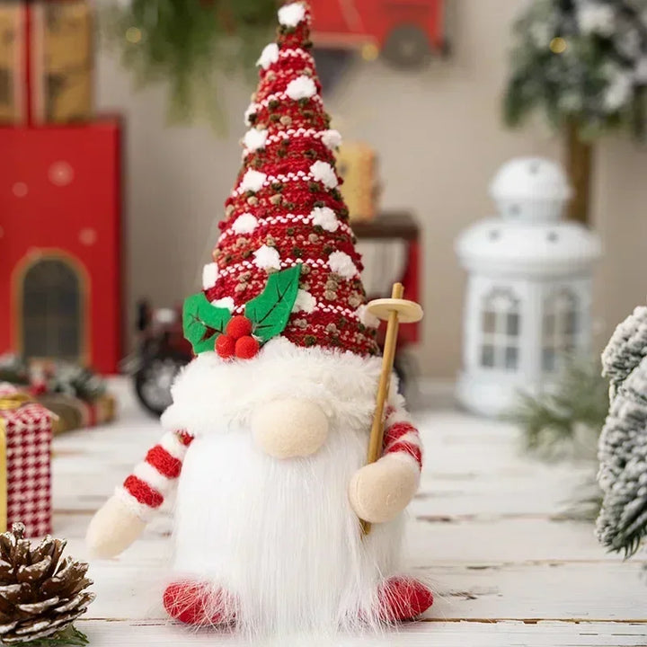 Jule Gnom Dekoration | LED Nattelys | Varm Glød Ferie Ornament